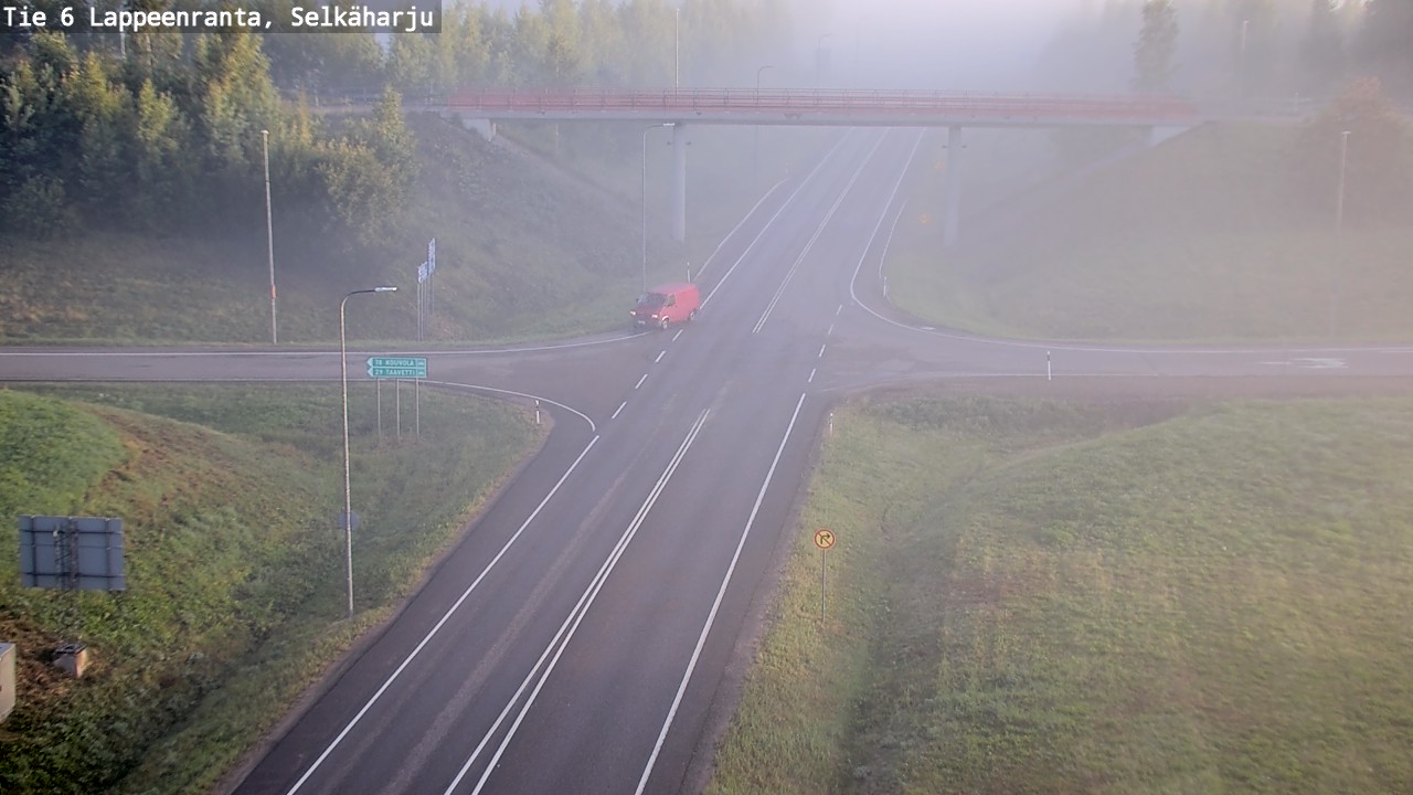 Weather Camera Image Road 6 Lappeenranta, Selkäharju, Lappeenranta, Etelä-Karjala