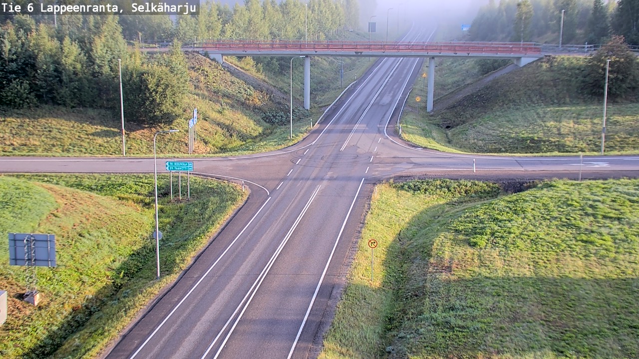Weather Camera Image Road 6 Lappeenranta, Selkäharju, Lappeenranta, Etelä-Karjala