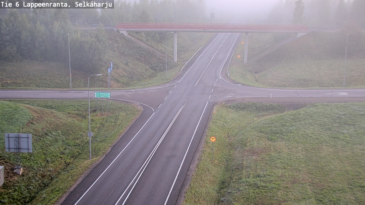 Weather Camera Image Road 6 Lappeenranta, Selkäharju, Lappeenranta, Etelä-Karjala