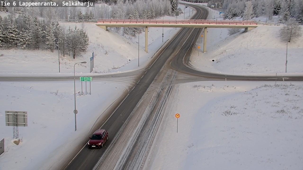 Weather Camera Image Road 6 Lappeenranta, Selkäharju, Lappeenranta, Etelä-Karjala
