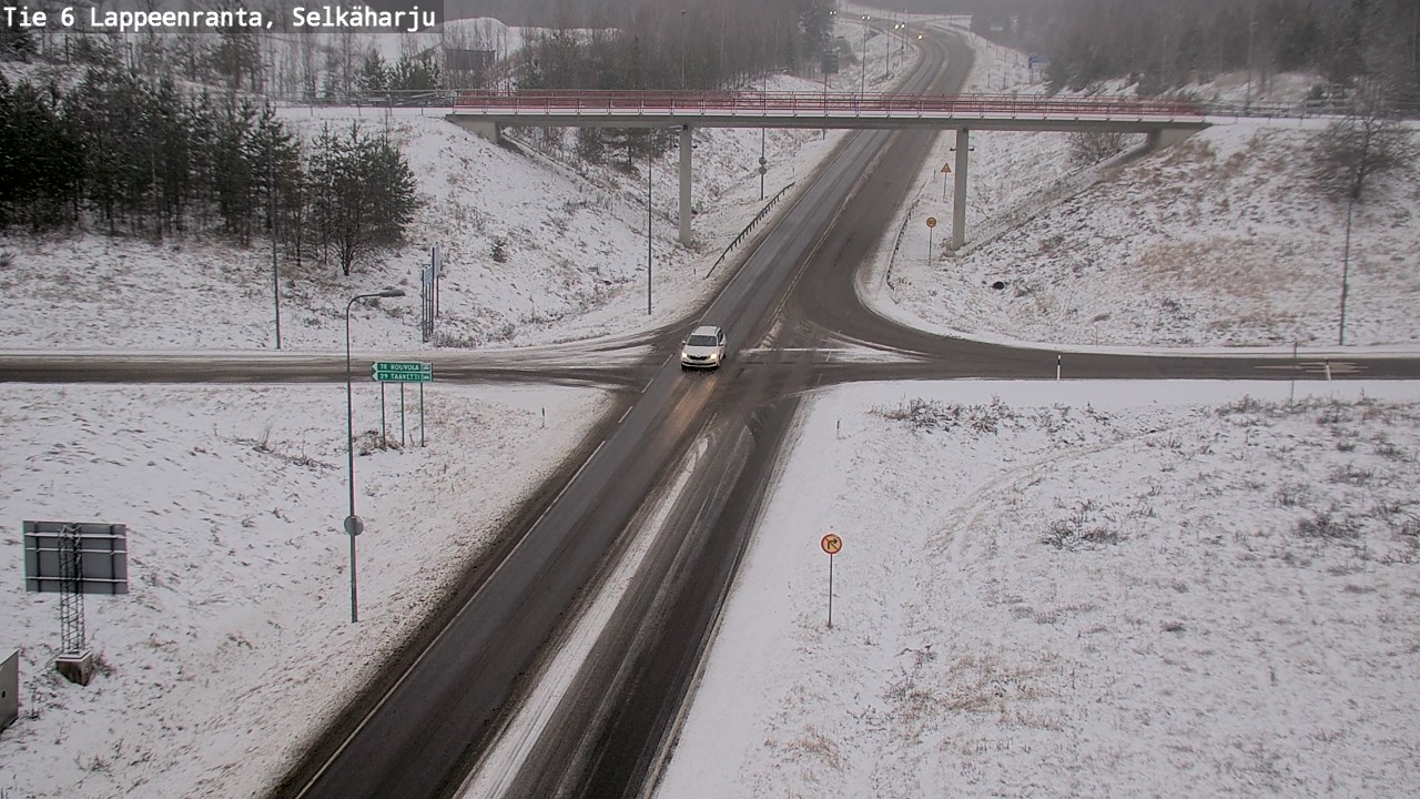 Weather Camera Image Väg 6 Villmanstrand, Selkäharju, Lappeenranta, Etelä-Karjala