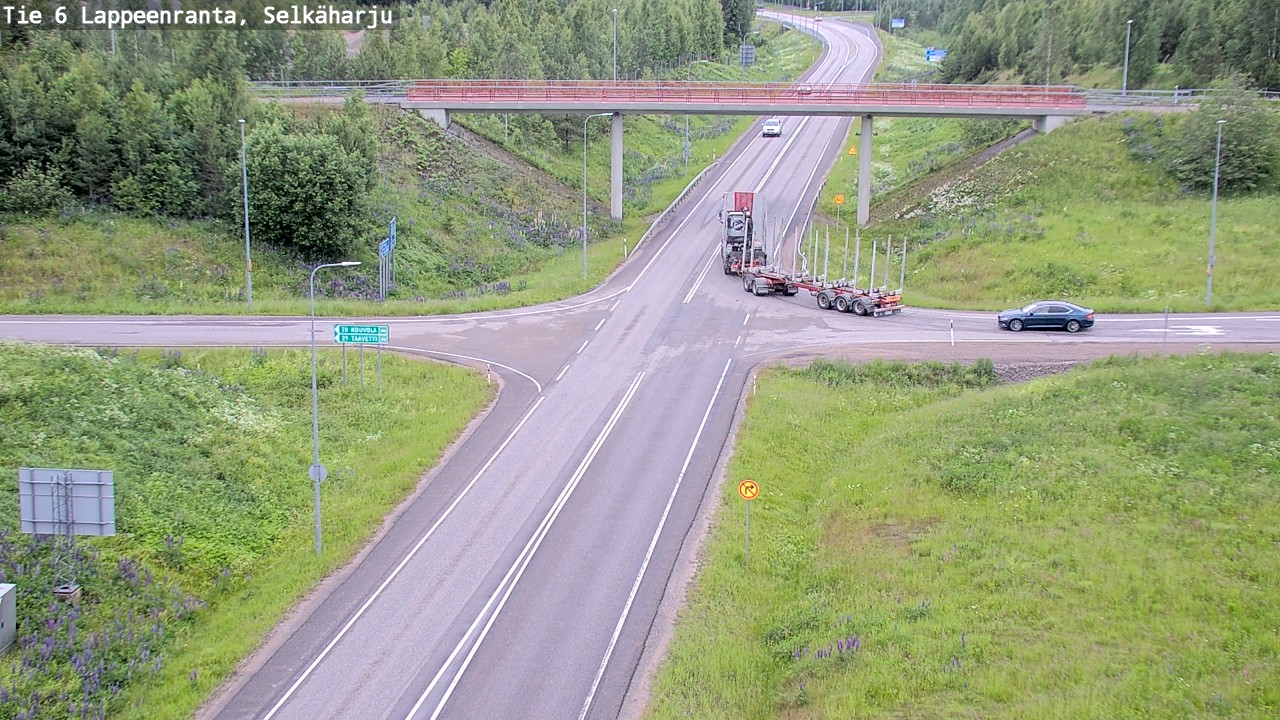 Weather Camera Image Road 6 Lappeenranta, Selkäharju, Lappeenranta, Etelä-Karjala