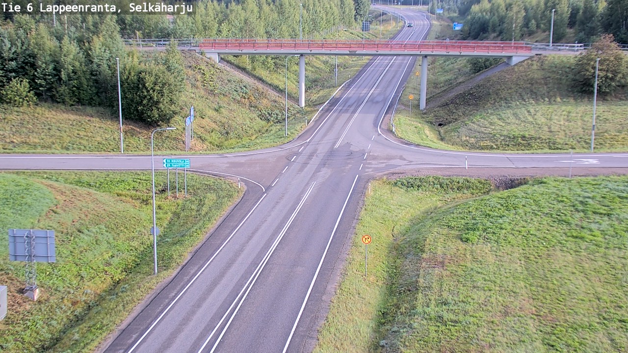 Weather Camera Image Road 6 Lappeenranta, Selkäharju, Lappeenranta, Etelä-Karjala