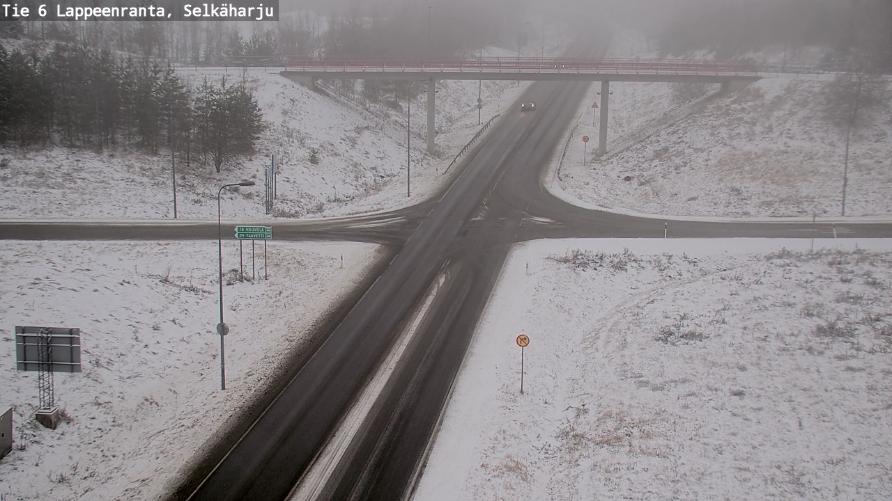 Weather Camera Image Väg 6 Villmanstrand, Selkäharju, Lappeenranta, Etelä-Karjala