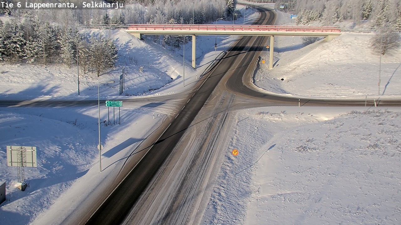 Weather Camera Image Road 6 Lappeenranta, Selkäharju, Lappeenranta, Etelä-Karjala