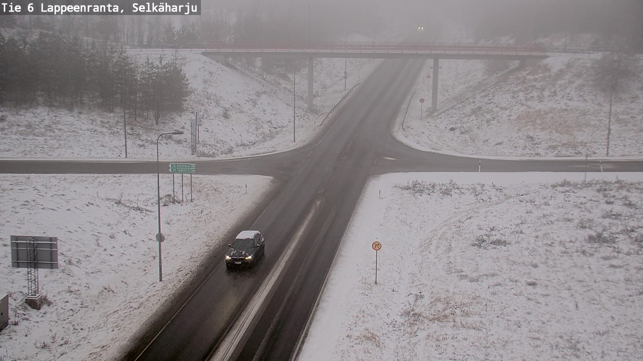 Weather Camera Image Väg 6 Villmanstrand, Selkäharju, Lappeenranta, Etelä-Karjala