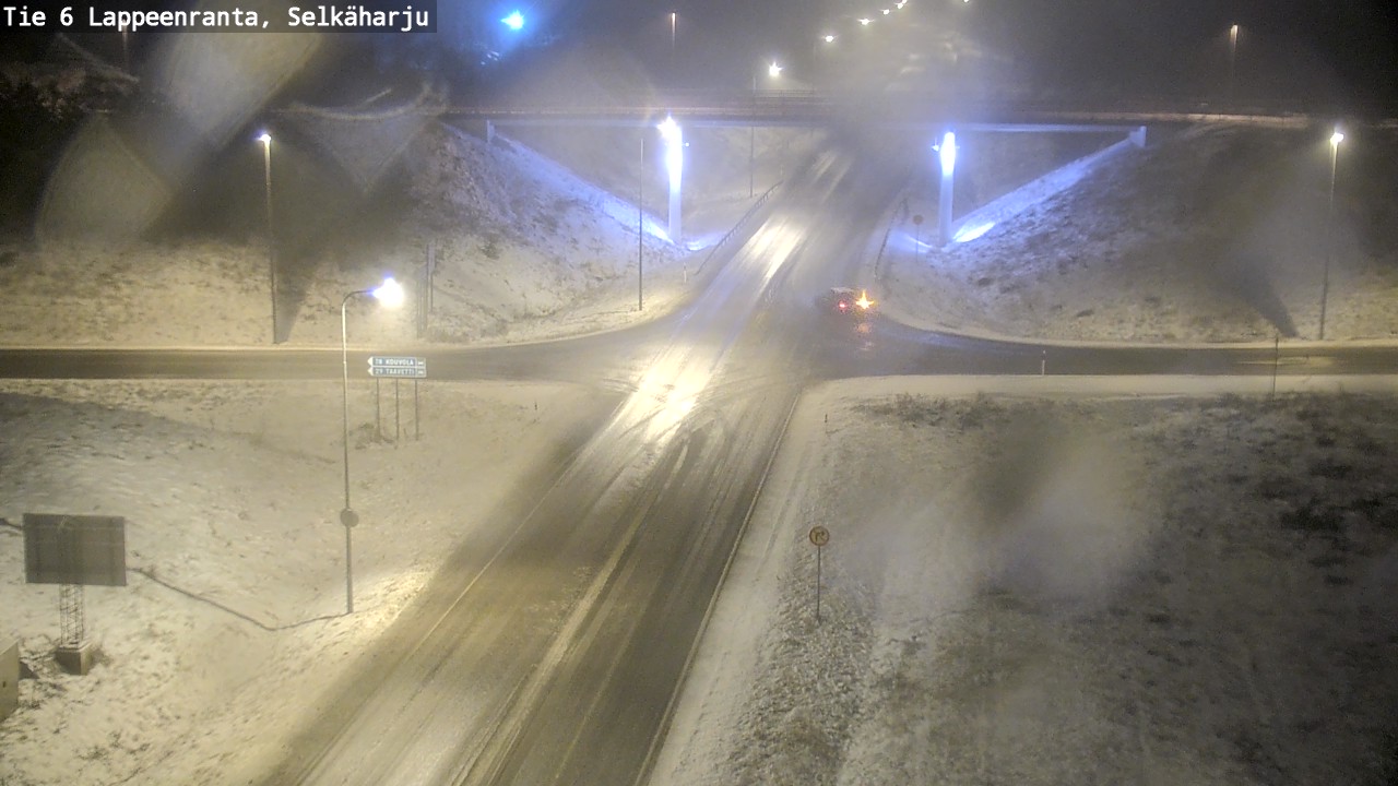 Weather Camera Image Väg 6 Villmanstrand, Selkäharju, Lappeenranta, Etelä-Karjala