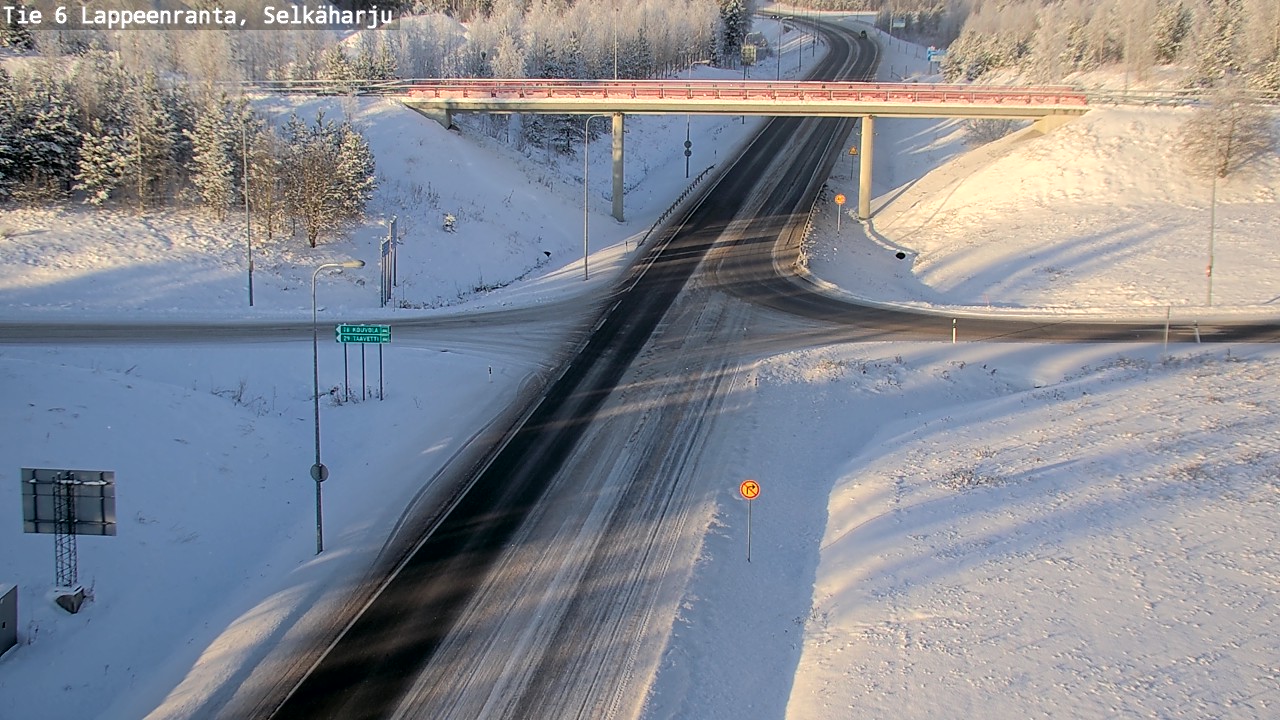 Weather Camera Image Road 6 Lappeenranta, Selkäharju, Lappeenranta, Etelä-Karjala
