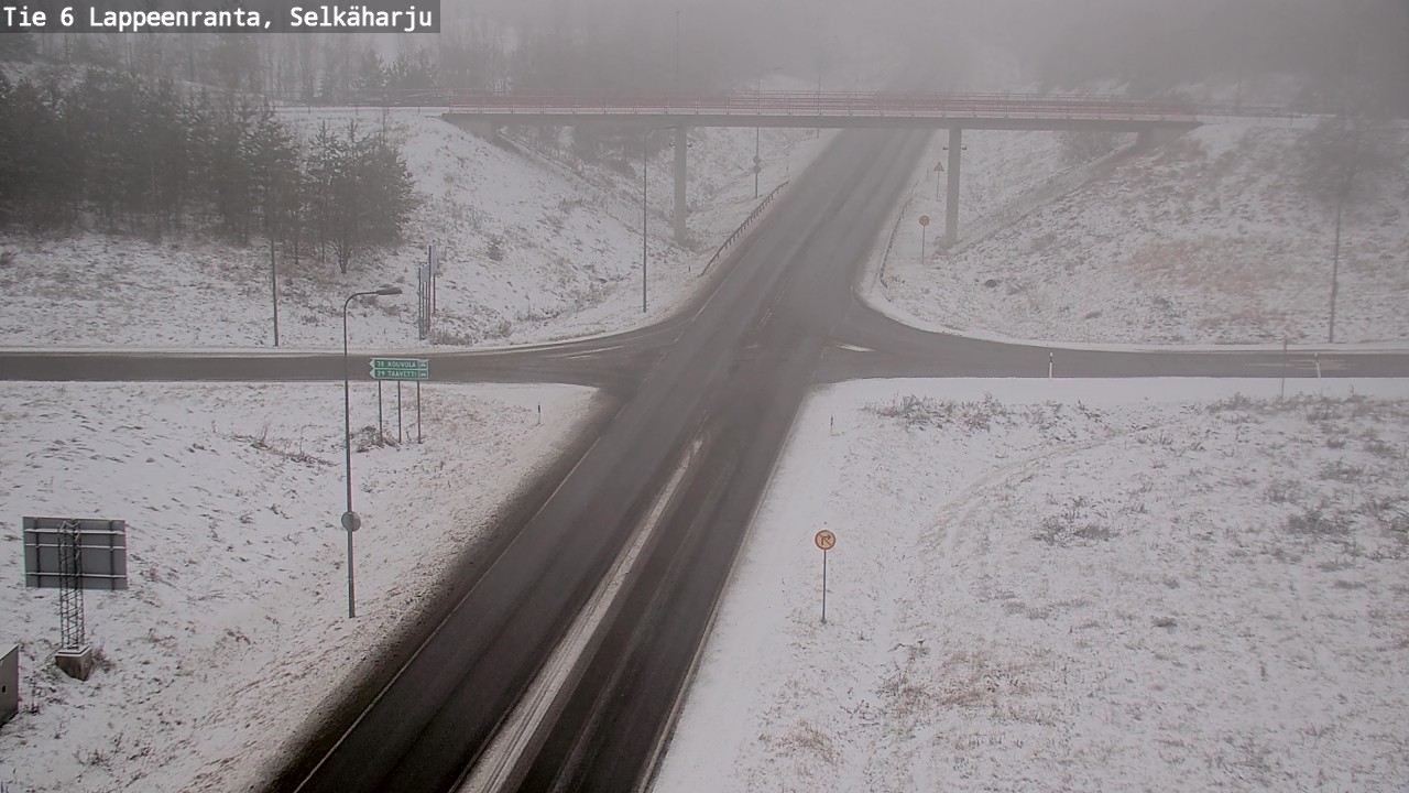 Weather Camera Image Väg 6 Villmanstrand, Selkäharju, Lappeenranta, Etelä-Karjala