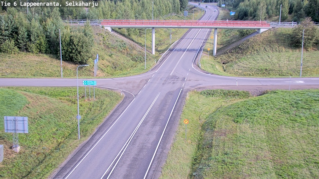 Weather Camera Image Road 6 Lappeenranta, Selkäharju, Lappeenranta, Etelä-Karjala