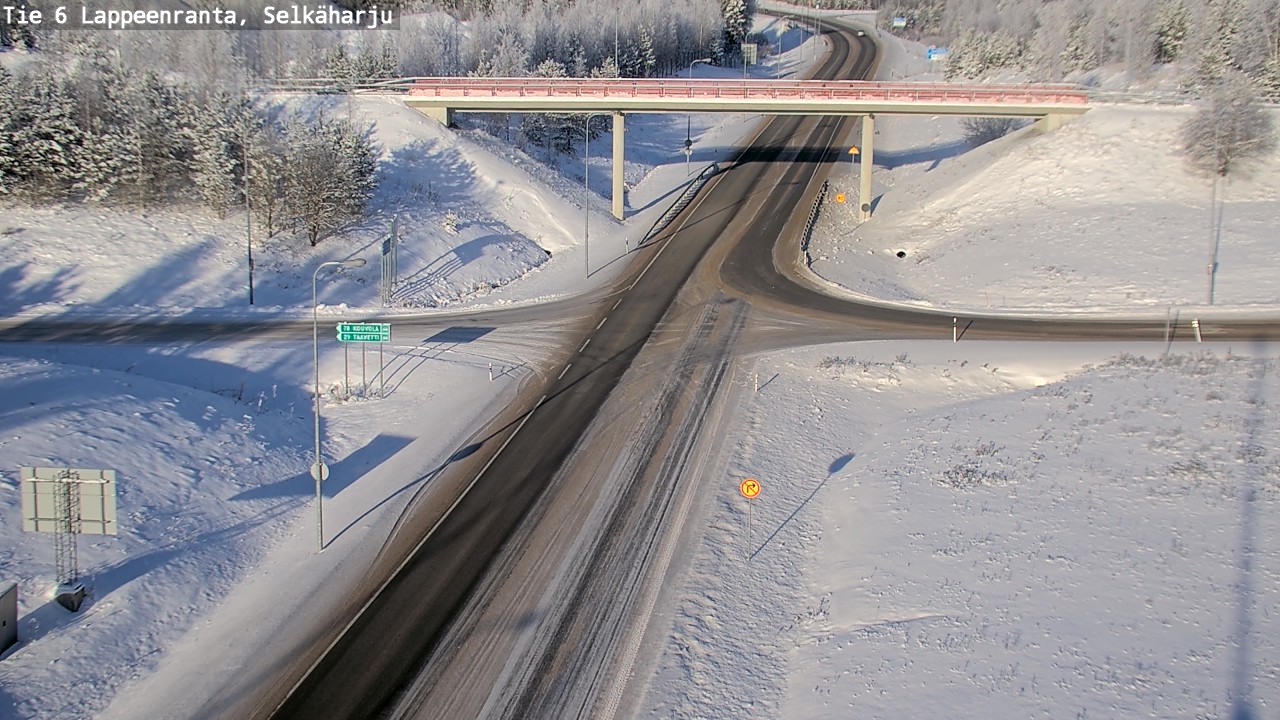 Weather Camera Image Road 6 Lappeenranta, Selkäharju, Lappeenranta, Etelä-Karjala