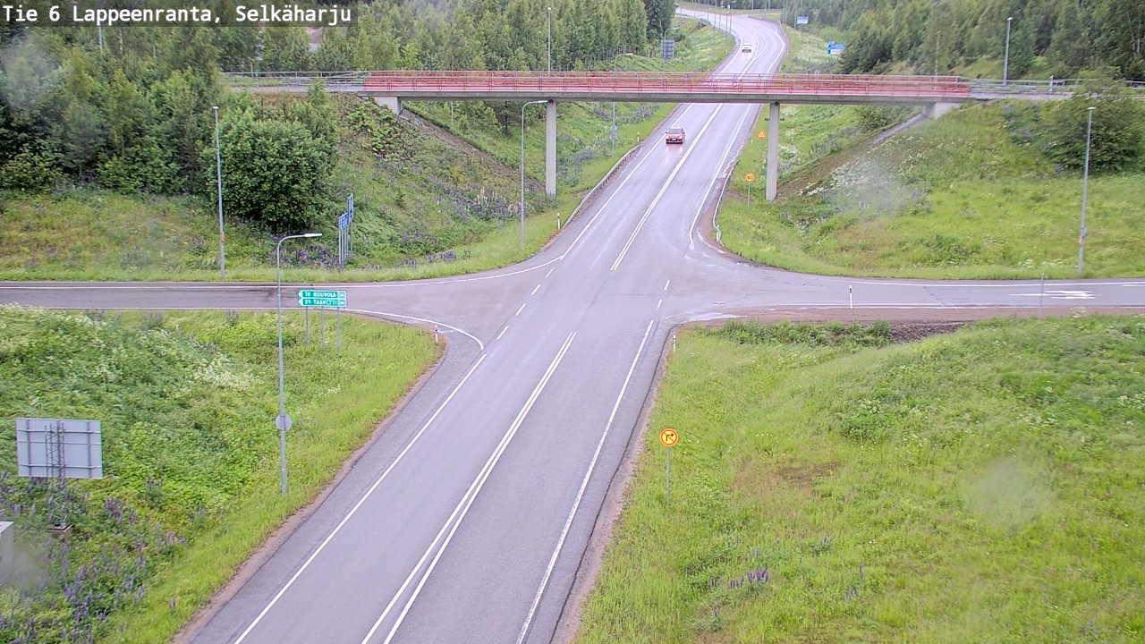 Weather Camera Image Road 6 Lappeenranta, Selkäharju, Lappeenranta, Etelä-Karjala
