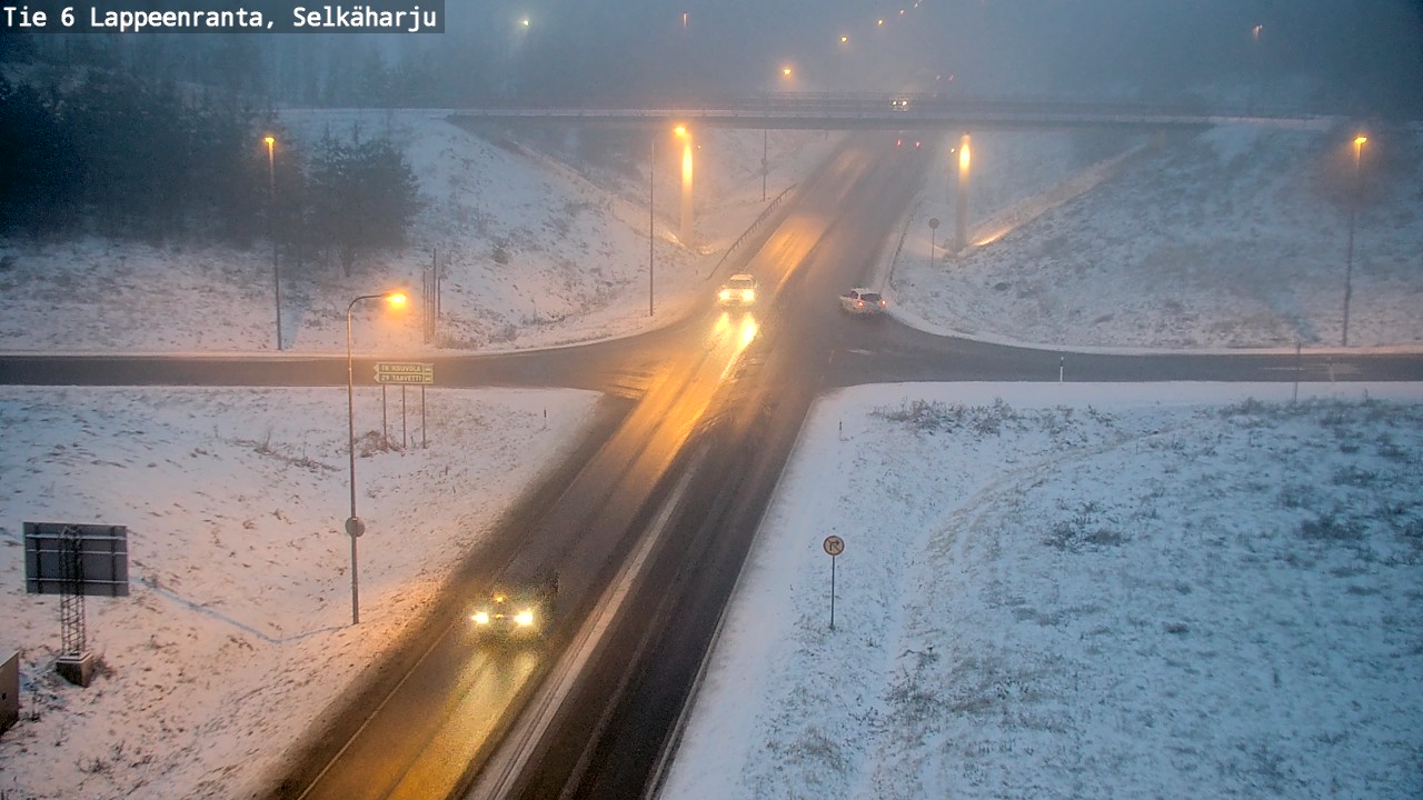 Weather Camera Image Väg 6 Villmanstrand, Selkäharju, Lappeenranta, Etelä-Karjala