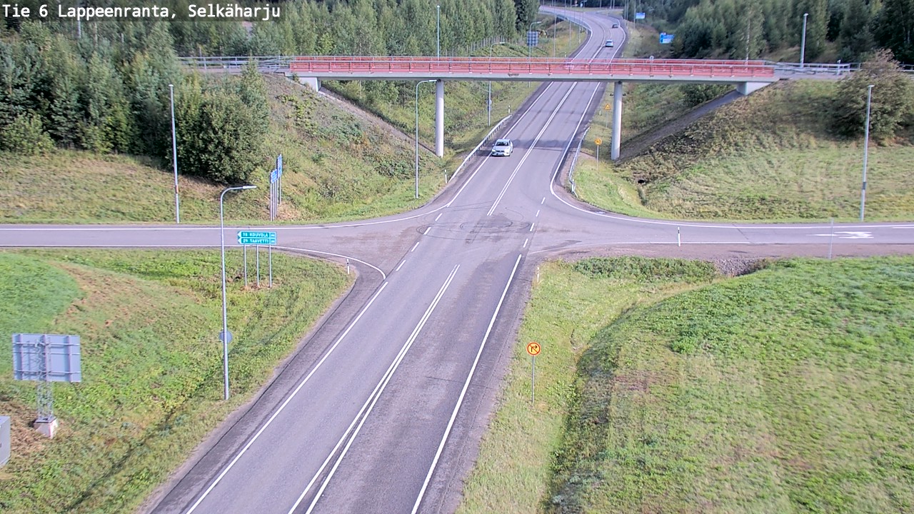 Weather Camera Image Road 6 Lappeenranta, Selkäharju, Lappeenranta, Etelä-Karjala