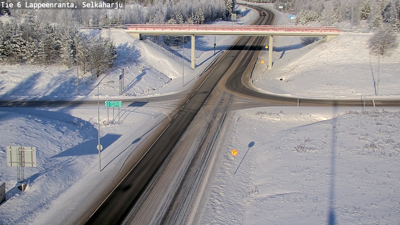 Weather Camera Image Road 6 Lappeenranta, Selkäharju, Lappeenranta, Etelä-Karjala