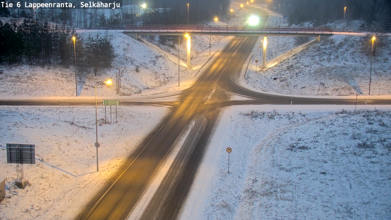 Weather Camera Image Väg 6 Villmanstrand, Selkäharju, Lappeenranta, Etelä-Karjala