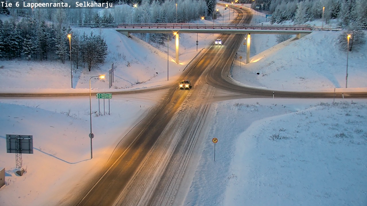 Weather Camera Image Road 6 Lappeenranta, Selkäharju, Lappeenranta, Etelä-Karjala