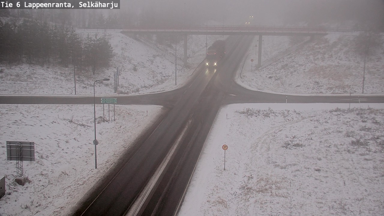 Weather Camera Image Väg 6 Villmanstrand, Selkäharju, Lappeenranta, Etelä-Karjala