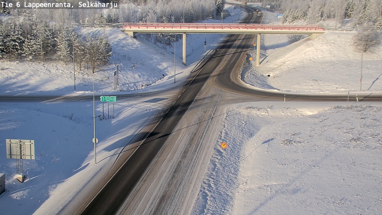 Weather Camera Image Road 6 Lappeenranta, Selkäharju, Lappeenranta, Etelä-Karjala