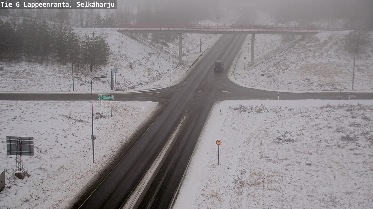 Weather Camera Image Väg 6 Villmanstrand, Selkäharju, Lappeenranta, Etelä-Karjala