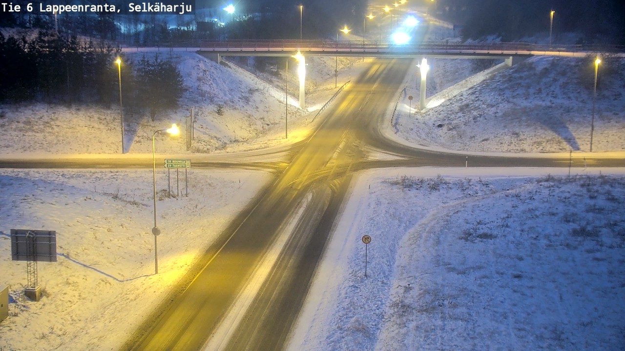 Weather Camera Image Väg 6 Villmanstrand, Selkäharju, Lappeenranta, Etelä-Karjala