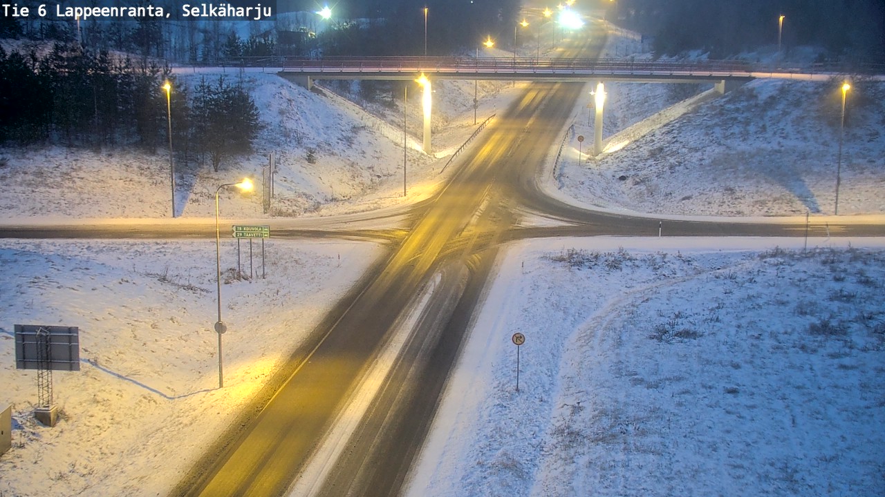 Weather Camera Image Väg 6 Villmanstrand, Selkäharju, Lappeenranta, Etelä-Karjala
