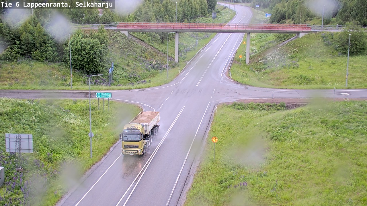 Weather Camera Image Road 6 Lappeenranta, Selkäharju, Lappeenranta, Etelä-Karjala