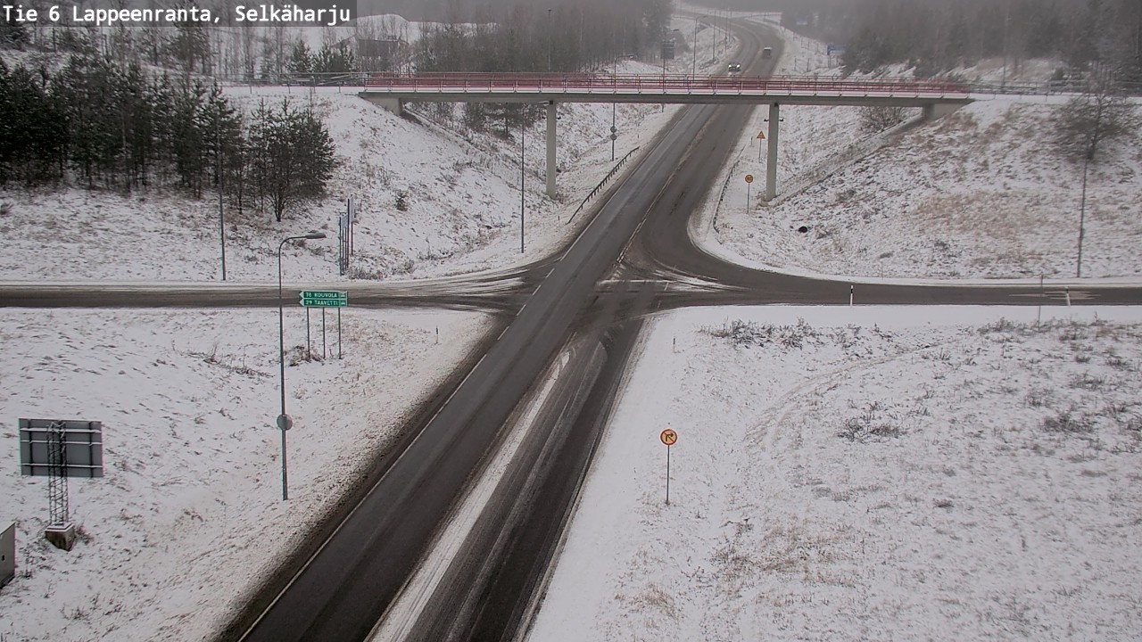 Weather Camera Image Väg 6 Villmanstrand, Selkäharju, Lappeenranta, Etelä-Karjala
