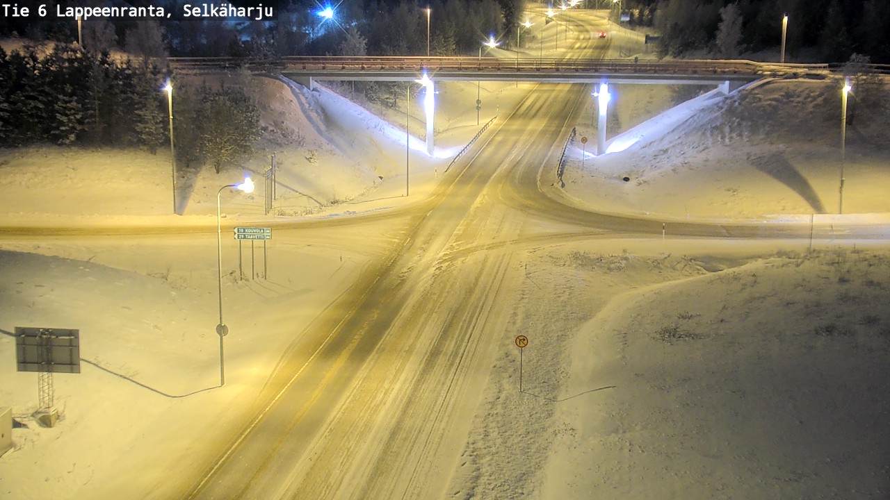 Weather Camera Image Road 6 Lappeenranta, Selkäharju, Lappeenranta, Etelä-Karjala