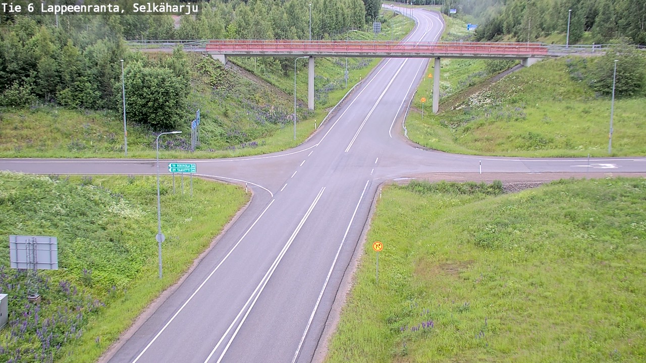 Weather Camera Image Road 6 Lappeenranta, Selkäharju, Lappeenranta, Etelä-Karjala