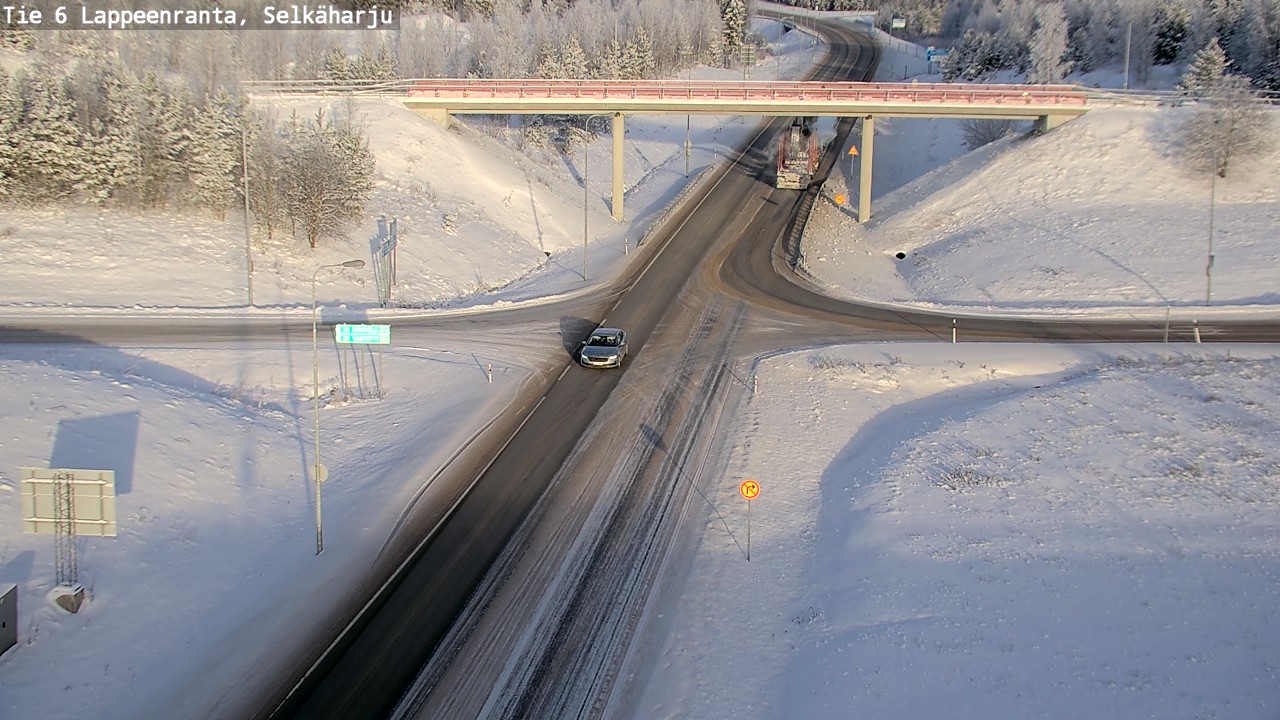 Weather Camera Image Road 6 Lappeenranta, Selkäharju, Lappeenranta, Etelä-Karjala