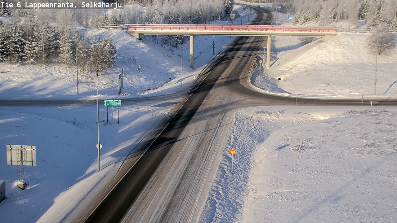 Weather Camera Image Road 6 Lappeenranta, Selkäharju, Lappeenranta, Etelä-Karjala