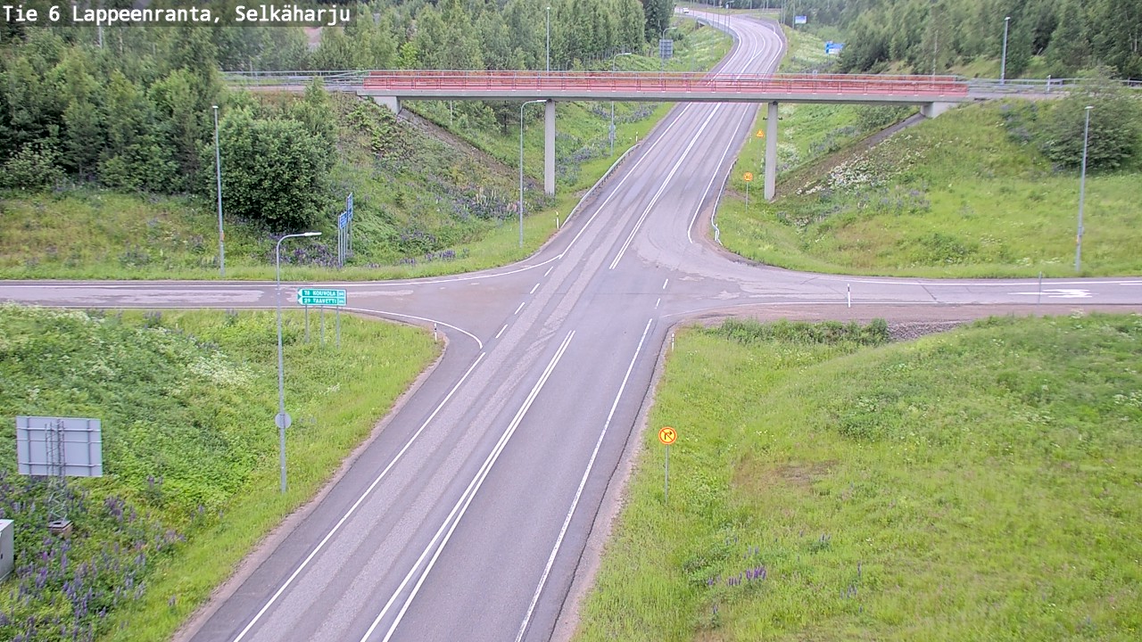 Weather Camera Image Road 6 Lappeenranta, Selkäharju, Lappeenranta, Etelä-Karjala