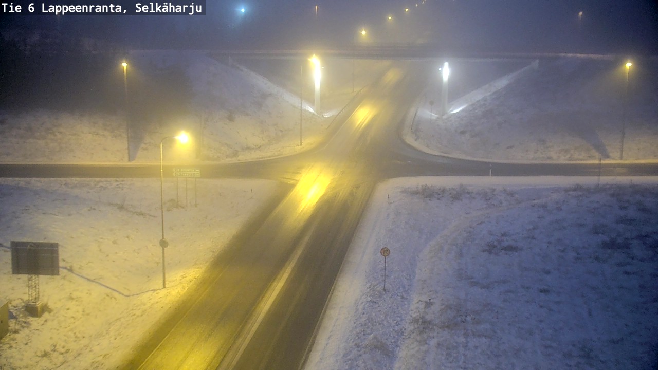 Weather Camera Image Väg 6 Villmanstrand, Selkäharju, Lappeenranta, Etelä-Karjala