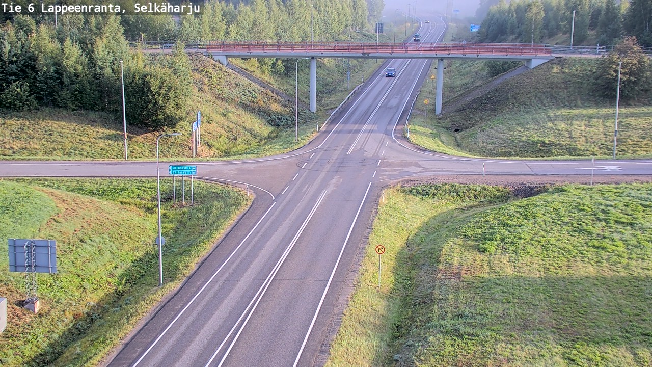 Weather Camera Image Road 6 Lappeenranta, Selkäharju, Lappeenranta, Etelä-Karjala