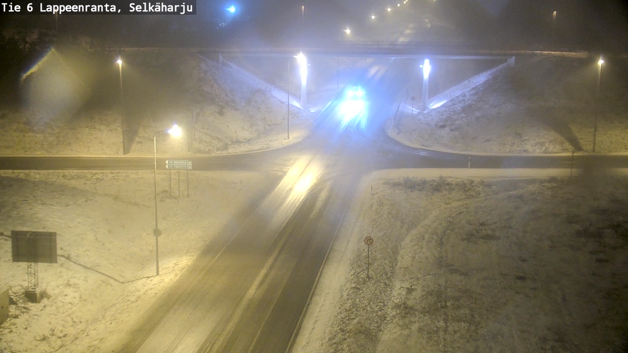 Weather Camera Image Väg 6 Villmanstrand, Selkäharju, Lappeenranta, Etelä-Karjala