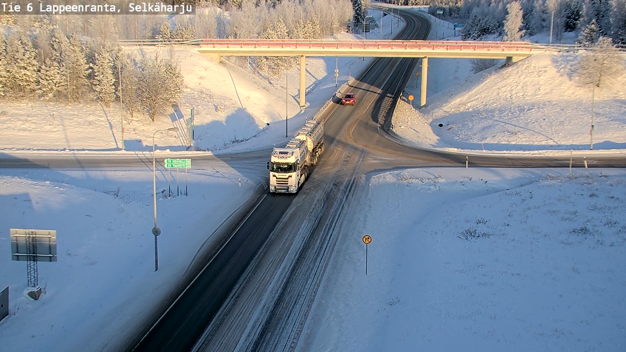 Weather Camera Image Road 6 Lappeenranta, Selkäharju, Lappeenranta, Etelä-Karjala