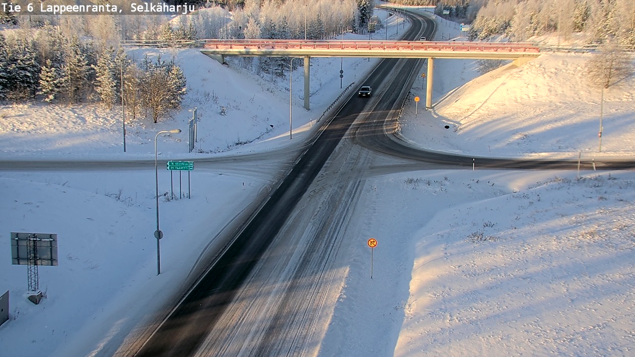 Weather Camera Image Road 6 Lappeenranta, Selkäharju, Lappeenranta, Etelä-Karjala