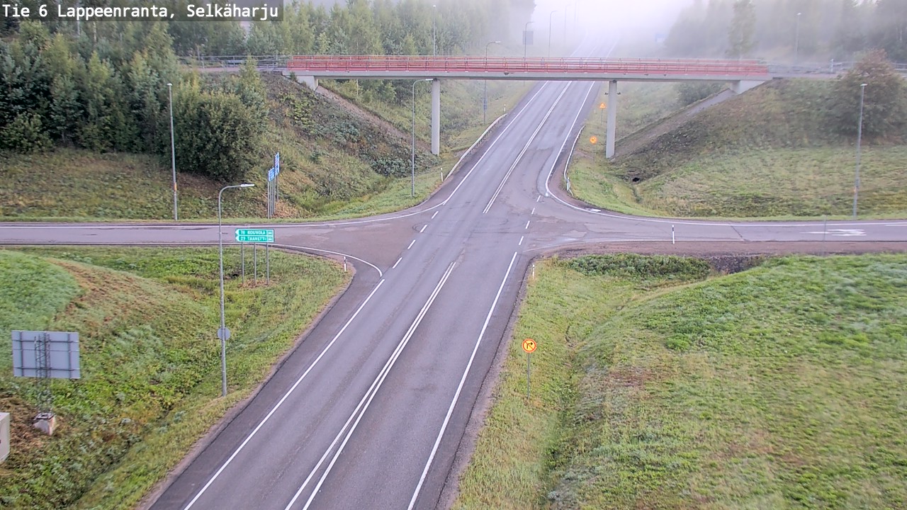 Weather Camera Image Road 6 Lappeenranta, Selkäharju, Lappeenranta, Etelä-Karjala