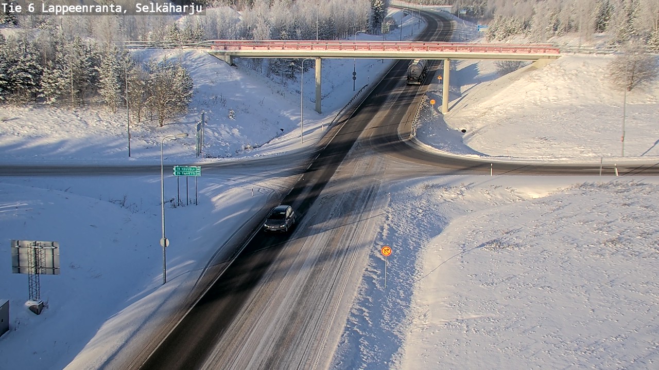 Weather Camera Image Road 6 Lappeenranta, Selkäharju, Lappeenranta, Etelä-Karjala