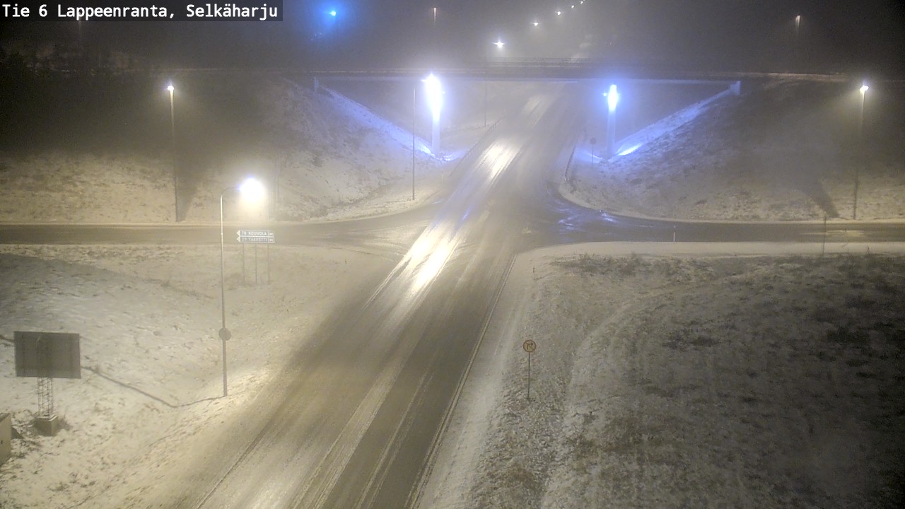 Weather Camera Image Väg 6 Villmanstrand, Selkäharju, Lappeenranta, Etelä-Karjala