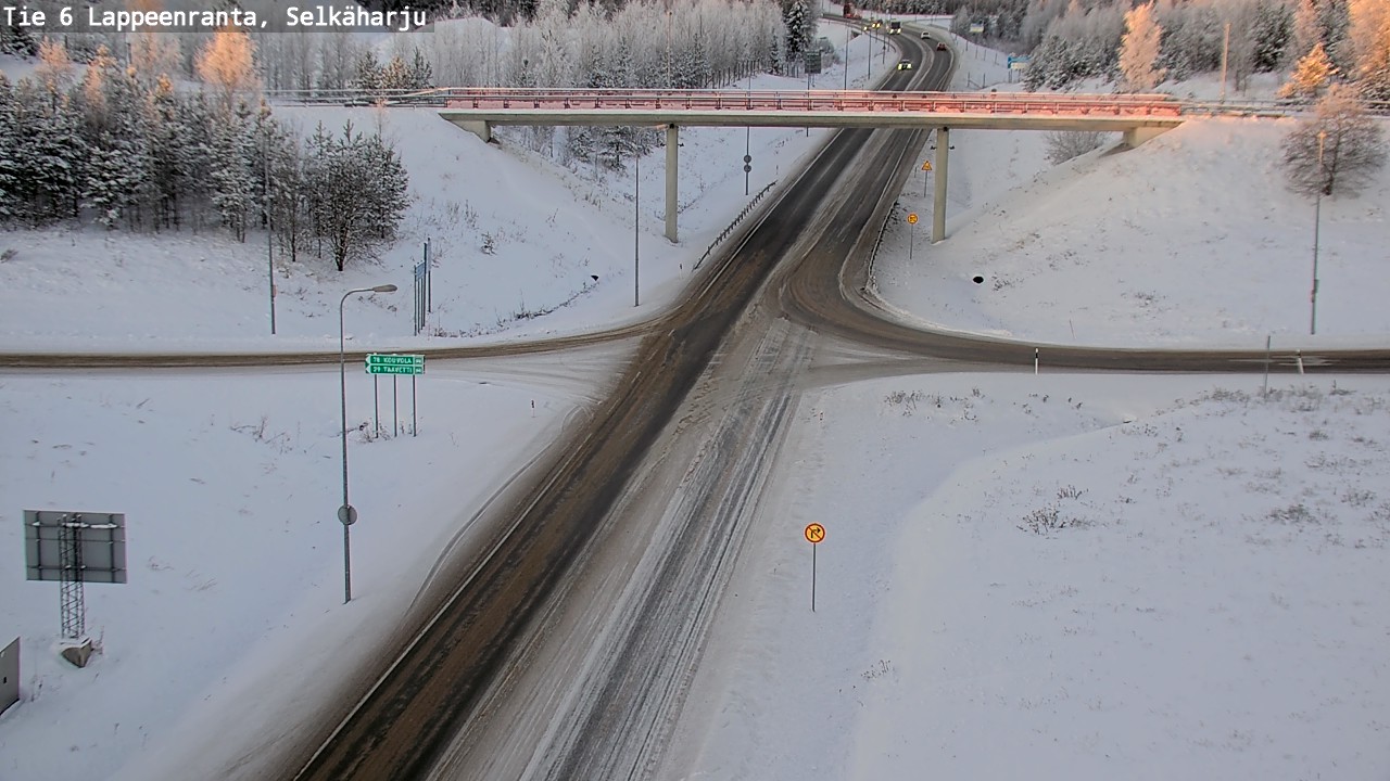 Weather Camera Image Road 6 Lappeenranta, Selkäharju, Lappeenranta, Etelä-Karjala