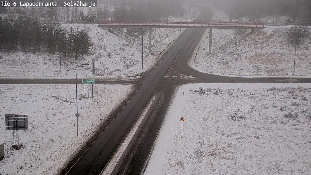 Weather Camera Image Väg 6 Villmanstrand, Selkäharju, Lappeenranta, Etelä-Karjala