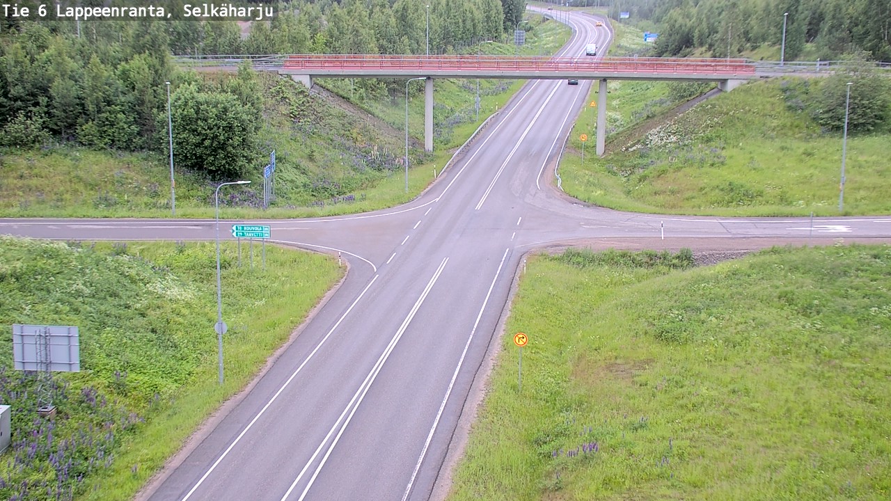 Weather Camera Image Road 6 Lappeenranta, Selkäharju, Lappeenranta, Etelä-Karjala