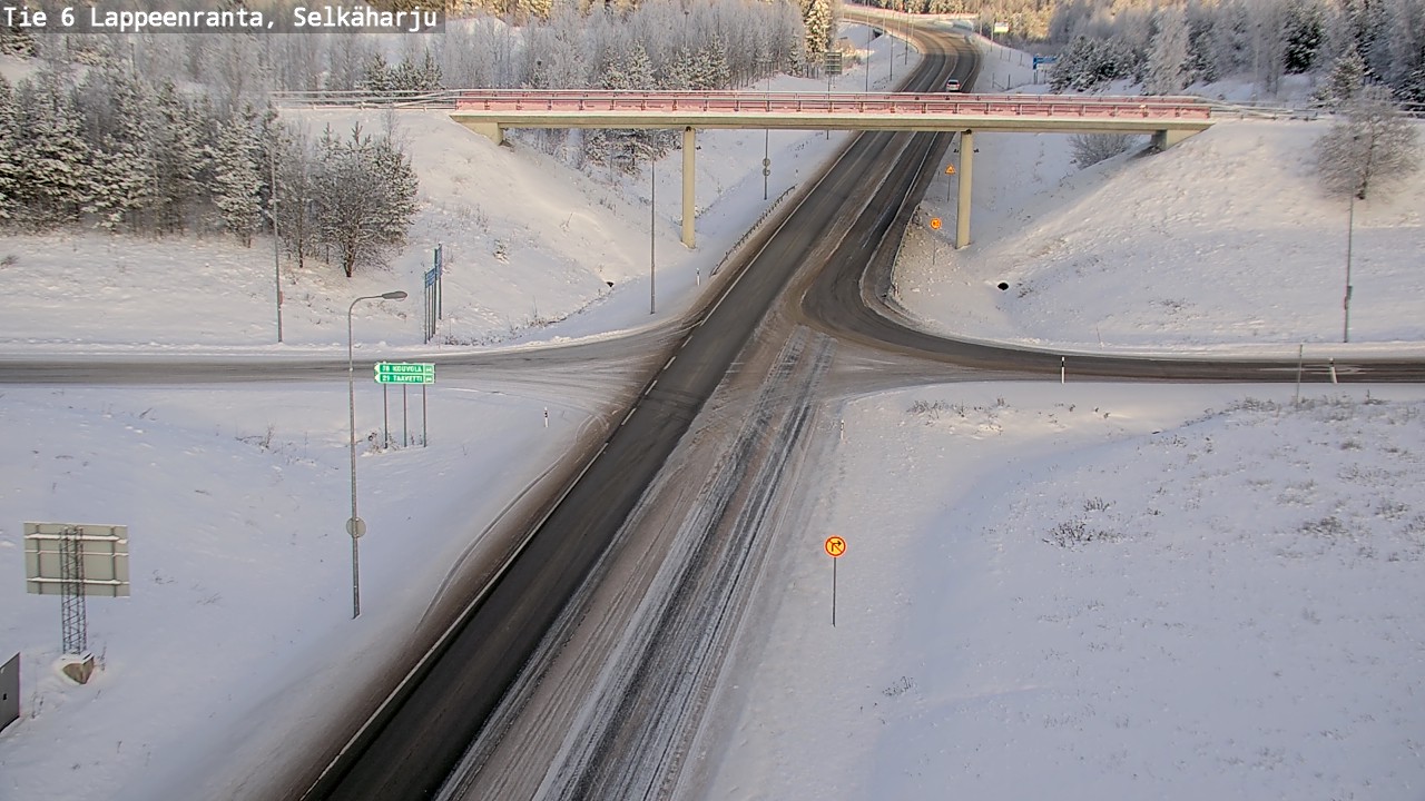 Weather Camera Image Road 6 Lappeenranta, Selkäharju, Lappeenranta, Etelä-Karjala