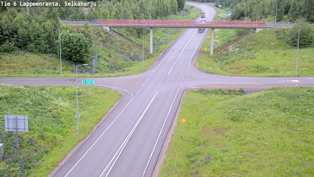 Weather Camera Image Road 6 Lappeenranta, Selkäharju, Lappeenranta, Etelä-Karjala