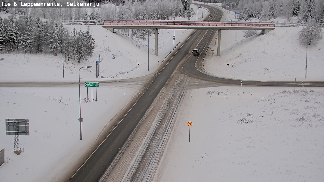 Weather Camera Image Road 6 Lappeenranta, Selkäharju, Lappeenranta, Etelä-Karjala