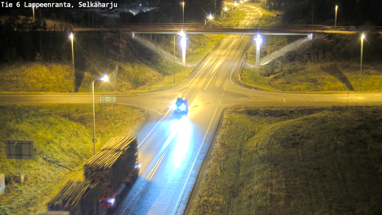 Weather Camera Image Väg 6 Villmanstrand, Selkäharju, Lappeenranta, Etelä-Karjala