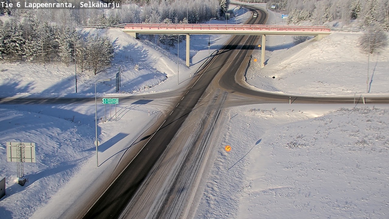 Weather Camera Image Road 6 Lappeenranta, Selkäharju, Lappeenranta, Etelä-Karjala