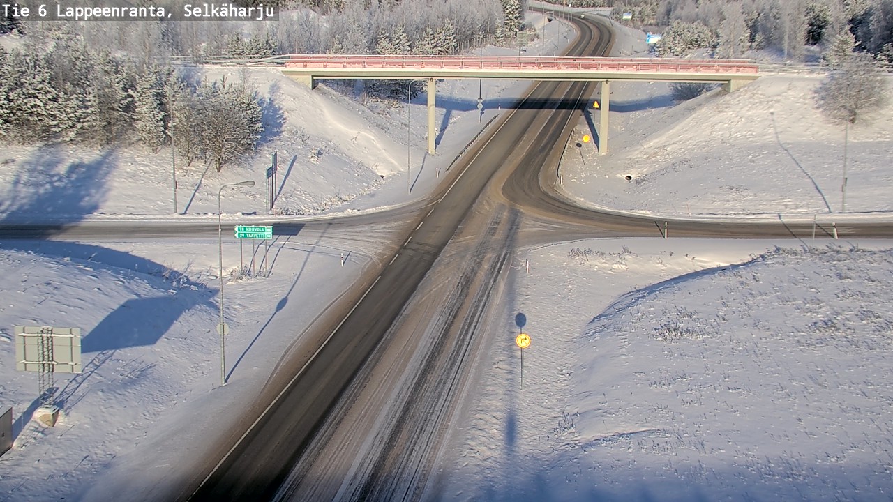 Weather Camera Image Road 6 Lappeenranta, Selkäharju, Lappeenranta, Etelä-Karjala